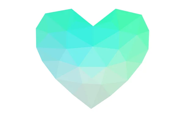 Hellgrüne Vektor Grußkarte Zum Valentinstag Schriftzug Mit Herzen Auf Weißem — Stockvektor
