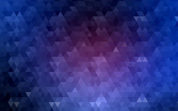 Rosa Oscuro Patrón Triángulo Borroso Vector Azul Ilustración Brillante Que — Vector de stock