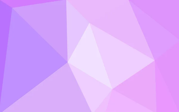 Light Purple Vector Low Poly Crystal Background Polygon Design Pattern — Stock Vector