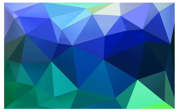 Light Blue Green Vector Polygonal Illustration Which Consist Triangles Triangular — Stock Vector