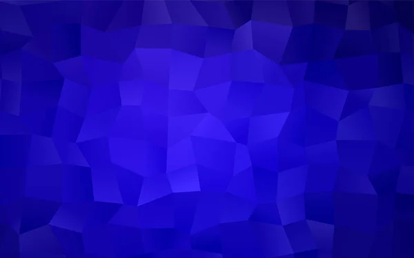 四角形で構成されるダークブルーベクトル多角形イラスト ビジネスデザインの長方形のパターン 折り紙の幾何学的背景グラデーション — ストックベクタ