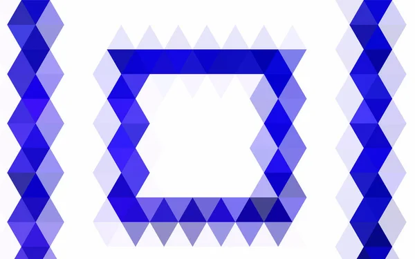 Luz Blue Vetor Brilhante Modelo Triangular Uma Ilustração Cores Completamente — Vetor de Stock