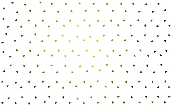 ダーク グリーンの三角形から成る抽象的なカラフルな背景をベクトルします 白い背景の色の三角形のパターン — ストックベクタ