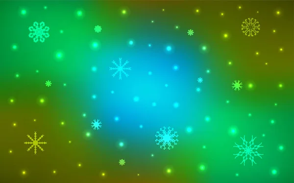 Jasnoniebieskie Żółte Tło Boże Narodzenie Śniegu Błyszczący Ilustracja Śniegu Streszczenie — Wektor stockowy