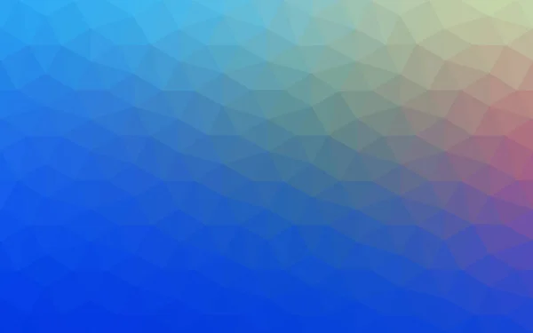 Світло Блакитний Червоний Вектор Низький Полікристалічний Фон Шаблон Дизайну Багатокутника — стоковий вектор