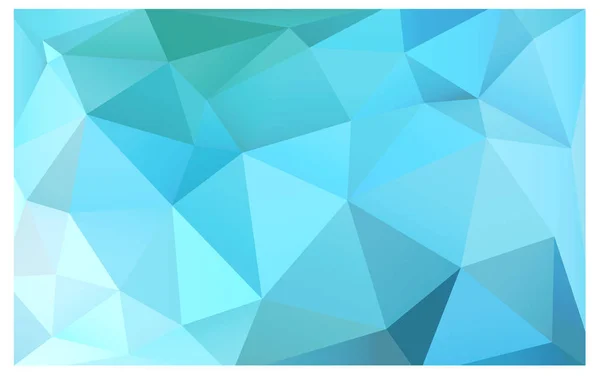 Hellblauer Grüner Vektor Verschwommenes Dreieck Hintergrunddesign Geometrischer Hintergrund Origami Stil — Stockvektor