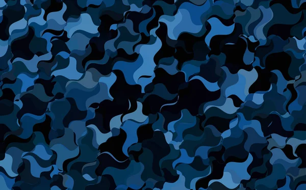 Fond Cambré Abstrait Vecteur Bleu Foncé Illustration Géométrique Créative Style — Image vectorielle