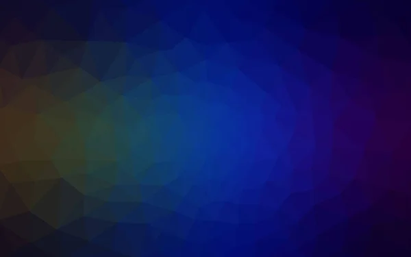 Bleu Foncé Motif Vectoriel Vert Gabarit Triangulaire Échantillon Géométrique Répéter — Image vectorielle
