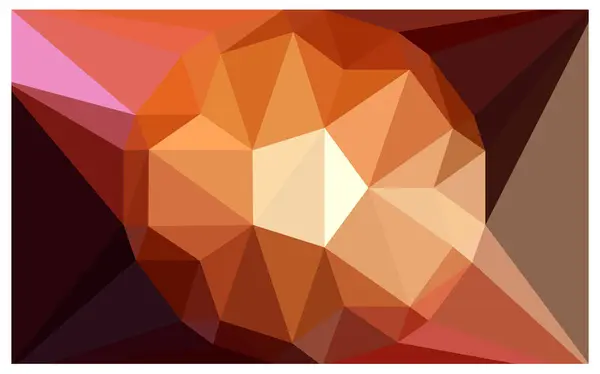 Ilustração Poligonal Vetor Vermelho Escuro Que Consiste Triângulos Com Uma — Vetor de Stock