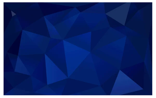 Patrón Vectorial Oscuridad Azul Plantilla Triangular Muestra Geométrica Repetir Rutina — Archivo Imágenes Vectoriales