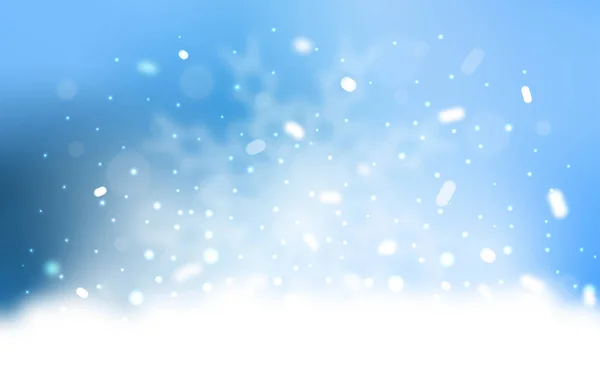 Векторний Фон Різдвяними Сніжинками Розмитий Декоративний Дизайн Різдвяному Стилі Снігом — стоковий вектор