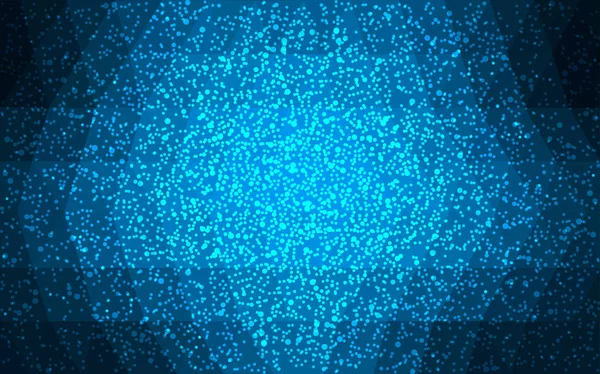Dark Blue Vektor Kristal Latar Belakang Polygon Ilustrasi Poli Rendah - Stok Vektor