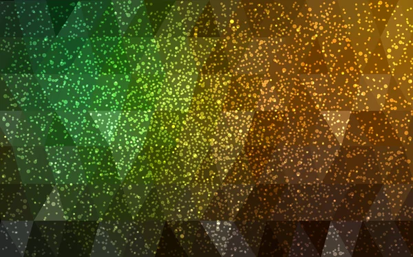 Σκούρο Πράσινο Κίτρινο Διάνυσμα Φόντο Πολύγωνο Χριστούγεννα Χαμηλή Poly Εικονογράφηση — Διανυσματικό Αρχείο