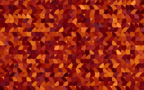 Темно Красный Желто Красный Векторный Рисунок Геометрических Кругов Красочный Мозаичный — стоковый вектор