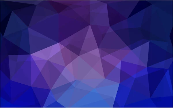 Dunkelrosa Blaue Vektorpolygonale Illustration Die Aus Dreiecken Besteht Dreiecksmuster Für — Stockvektor