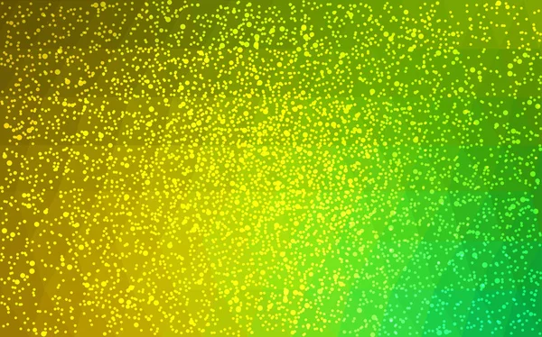 Hellgrüner Gelber Vektor Polygon Hintergrund Low Poly Illustration Bestehend Aus — Stockvektor