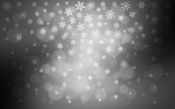 Светло Серый Векторный Шаблон Льдом Снежинки Блестящие Абстрактные Иллюстрации Кристаллами — стоковый вектор