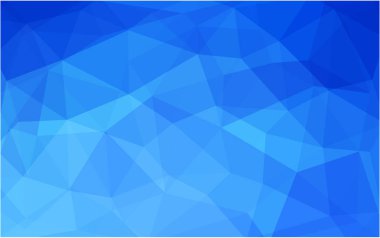 Hafif BLUE vektör bulanık arkaplan tasarımı. Origami tarzında gradyan ile Geometrik arkaplan. 