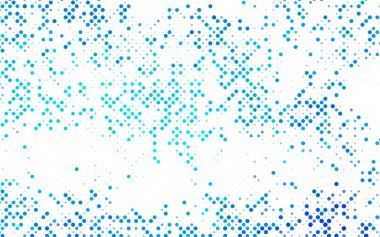 Dairelerden oluşan DARK BLUE vektör çizimi. İşiniz için noktalı gradyan tasarımı. Renkli benekli yarım ton biçiminde yaratıcı geometrik arkaplan.