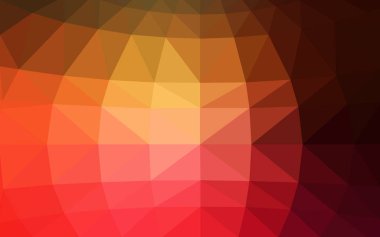 Koyu kırmızı, sarı olan üçgen oluşur poligonal illüstrasyon vektör. Üçgen tasarım işiniz için. Yaratıcı geometrik arka plan gradyan ile Origami tarzında