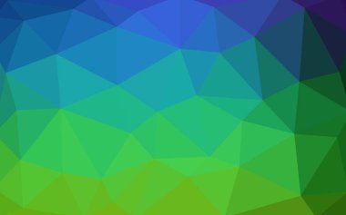 Karanlık çok renkli vektör düşük Poli kristal arka plan. Çokgen tasarım deseni. Düşük Poli illüstrasyon, düşük çokgen arka plan.