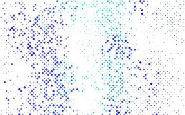 Koyu mavi vektör kırmızı geometrik daireler, şekiller. Renkli mozaik pankart. Renkli disklerle Geometrik arkaplan.