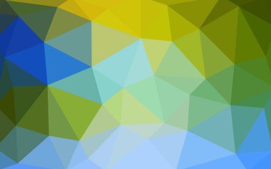 Açık mavi, yeşil vektör deseni. Üçgen şablon. Geometrik örnek. Üçgen şekillerle tekrarlanan rutin. Tasarımın için yeni bir doku. Desen arkaplan için kullanılabilir.