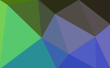 Açık mavi, yeşil vektör düşük Poli kristal arka plan. Çokgen tasarım deseni. Düşük Poli illüstrasyon, düşük çokgen arka plan.