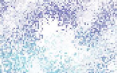 Dikdörtgenlerin ve karelerin koyu mavi vektör arkaplanı. Yorgan ve battaniye. Geometrik dikdörtgen desen. Dikdörtgen şekilleri ile desen tekrarlanıyor.