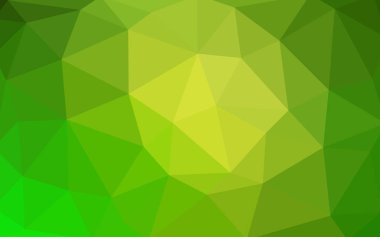 Açık yeşil, sarı vektör düşük Poli kristal arka plan. Çokgen tasarım deseni. Düşük Poli illüstrasyon, düşük çokgen arka plan.