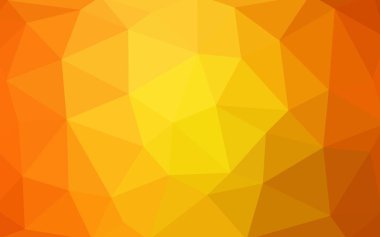 Hafif Turuncu vektör, düşük polimer kristal zemin. Çokgen tasarım modeli. Düşük poligon çizimi, düşük çokgen arkaplan.