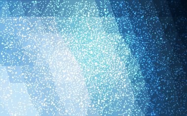 Hafif BLUE vektör noel kartpostalı düşük çokgen arkaplan. Üçgenlerden oluşan bir resim. Yeni yıl kutlamalarının soyut üçgen çokgen origamisi veya kristal tasarımı.