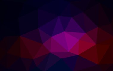 Koyu pembe, kırmızı bulanık üçgen arka plan tasarlamak vektör. Geometrik arka plan gradyan ile Origami tarzında. 