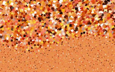 Açık Turuncu vektör dikdörtgenlerden oluşan çokgen çizim. İşiniz için dikdörtgen tasarım. Origami tarzında gradyan ile yaratıcı geometrik arkaplan.