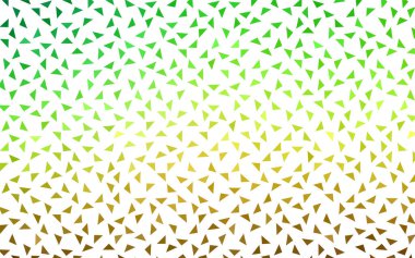 Açık yeşil, sarı vektör renkli arka plan, hangi üçgen oluşur. Desen beyaz arka plan üzerinde renkli üçgen ile.