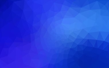 Koyu mavi vektör deseni. Üçgen şablon. Geometrik örnek. Üçgen şekillerle tekrarlanan rutin. Tasarımın için yeni bir doku. Desen arkaplan için kullanılabilir.