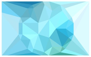 Açık mavi, vektör çokgen çizim, üçgen bir taş Merkezi ile oluşan yeşil. Üçgen tasarım işiniz için büyük bir elmas. Gems yaratıcı geometrik arka plan.