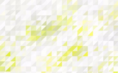 Sarı vektör geometrik basit minimalist arka plan, hangi beyaz arka plan üzerinde üçgen oluşur ışık. İş tasarımınız için gradyan ile üçgen desen. 