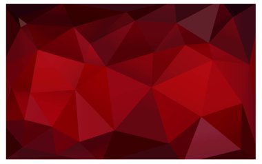 Koyu kırmızı vektör bulanık üçgen arka plan tasarımı. Geometrik arka plan gradyan ile Origami tarzında. 