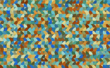 Açık mavi, sarı kırmızı vektör desen geometrik çevrelerin, şekiller. Renkli mozaik afiş. Renkli diskler ile geometrik arka plan.