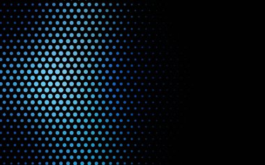 Dairelerden oluşan DARK BLUE vektör çizimi. İşiniz için noktalı gradyan tasarımı. Renkli benekli yarım ton biçiminde yaratıcı geometrik arkaplan.