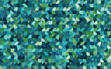 Açık mavi, yeşil vektör modern geometrik çember soyut arkaplan. Noktalı doku şablonu. Gradyan ile yarım ton biçiminde geometrik desen. 
