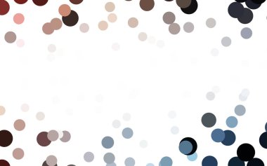 Açık mavi, daireler ile vektör soyut desen sarı. Geometri iş tasarım şablonu. Arka plan ile renkli küreler.