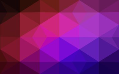 Koyu mavi, kırmızı vektör çokgen çizimi, üçgenlerden oluşur. İş tasarımınız için üçgen desen. Origami tarzında gradyan ile Geometrik arkaplan. 