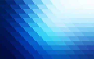 Koyu mavi vektör çokgen illüstrasyon, dikdörtgenlerden oluşur. İş tasarımınız için dikdörtgen desen. Origami tarzında gradyan ile Geometrik arkaplan. 
