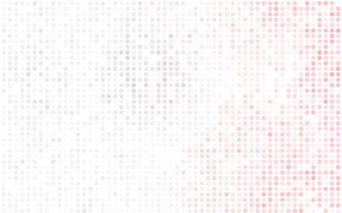 Dairelerden oluşan hafif turuncu vektör çizimi. İşiniz için noktalı gradyan tasarımı. Renkli benekli yarım ton biçiminde yaratıcı geometrik arkaplan.