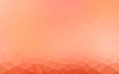 Açık kırmızı vektör bulanık üçgen arkaplan tasarımı. Origami tarzında gradyan ile Geometrik arkaplan. 