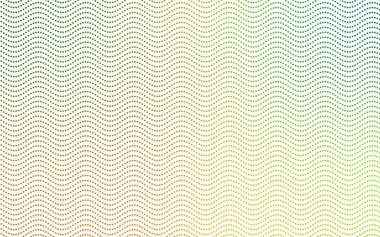 Açık yeşil, sarı daire noktalar kümesi ile vektör kırmızı başlık. Çörek arka plan. Yaratıcı tasarım şablonu. Teknolojik noktalı resim illüstrasyon.