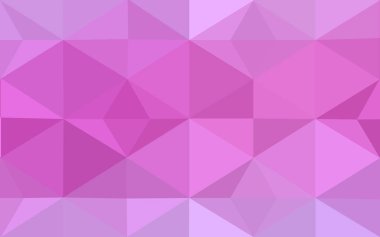 Hafif pembe vektör bulanık üçgen arka plan tasarımı. Geometrik arka plan gradyan ile Origami tarzında. 