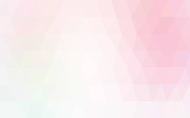 Hafif pembe, sarı vektör bulanık üçgen arka plan tasarımı. Geometrik arka plan gradyan ile Origami tarzında. 
